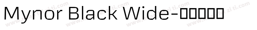 Mynor Black Wide字体转换